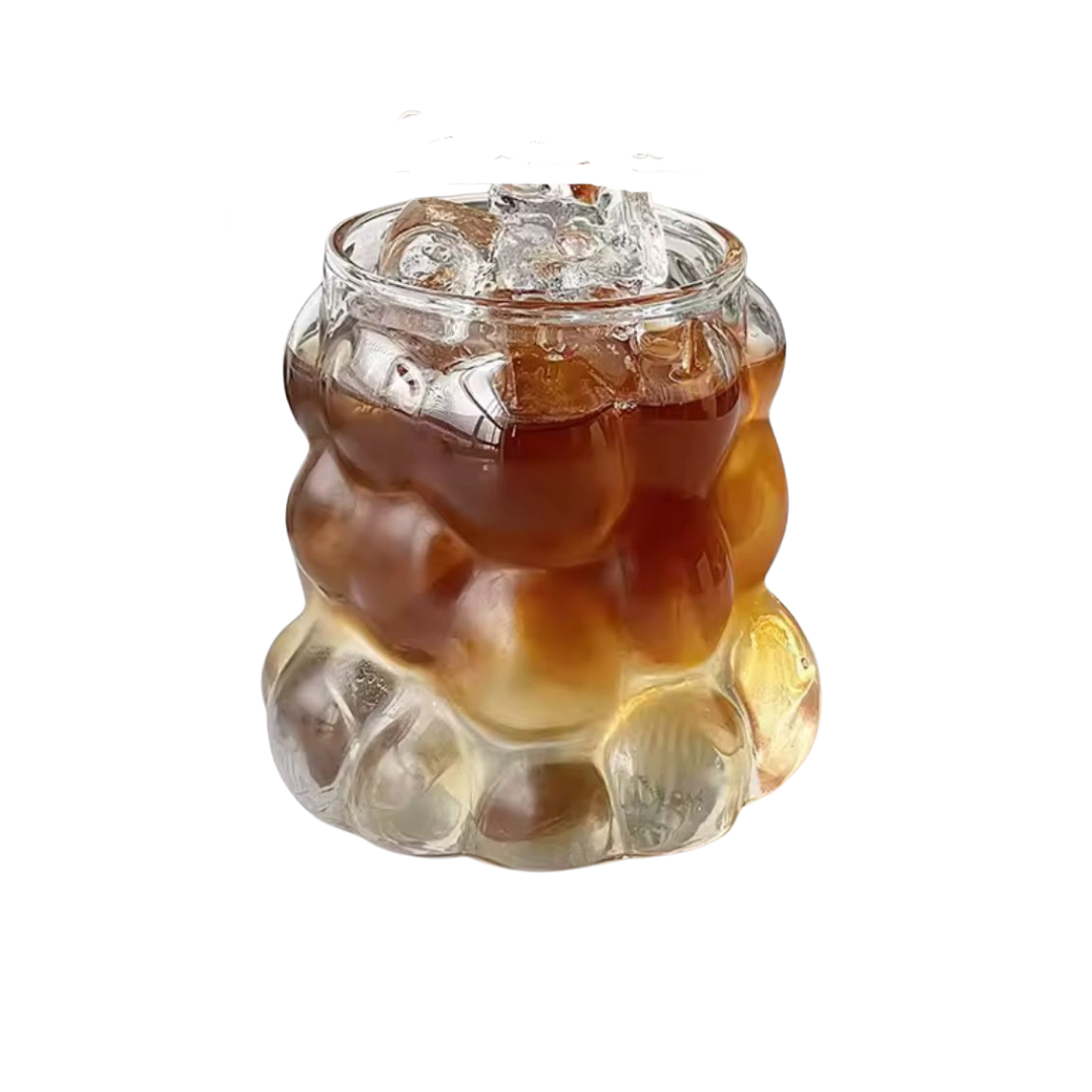 Juego de 6 Vasos de Vidrio Diseño Uva